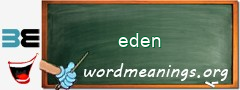 WordMeaning blackboard for eden